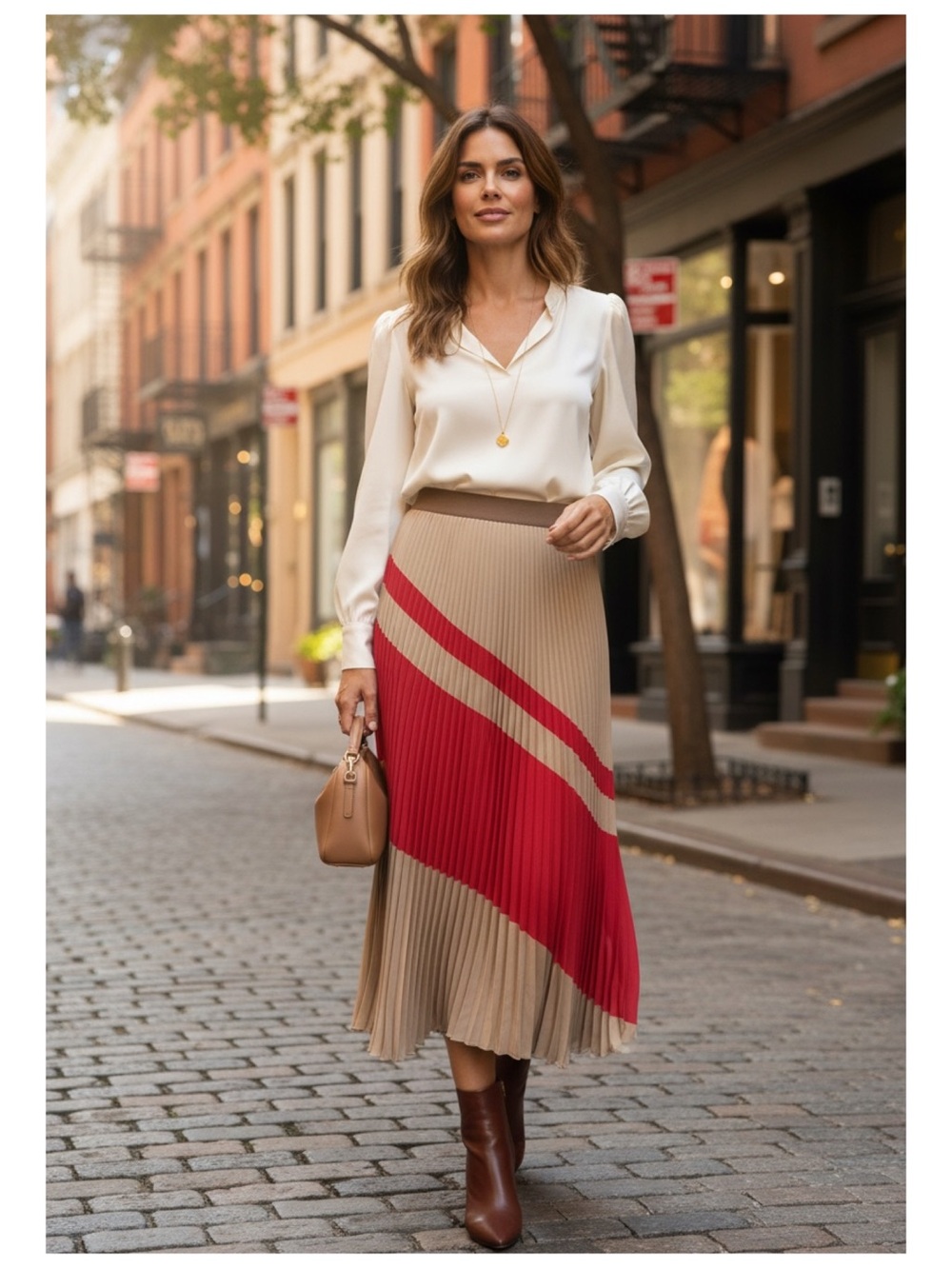 Agnona 100% Silk Pleated Pull On Midi Skirt Women's IT 38 US 2 Quiet Luxury